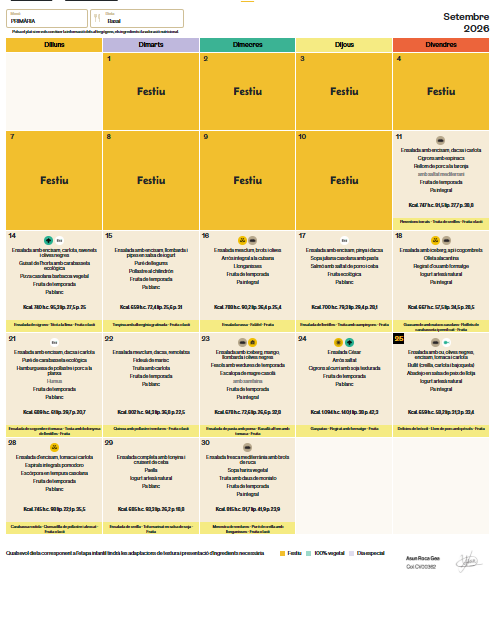 menu sept